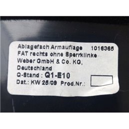 MERCEDES-BENZ S-CLASS (W221) Jobb első Ajtó Kárpit Könyöklő