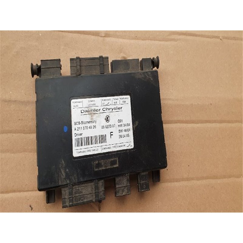 MERCEDES-BENZ E-CLASS (W211) Ülés Elektronika