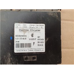 MERCEDES-BENZ E-CLASS (W211) Ülés Elektronika