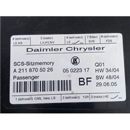 MERCEDES-BENZ E-CLASS (W211) Ülés Elektronika