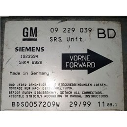 OPEL VECTRA B (36_) Légzsák Elektronika