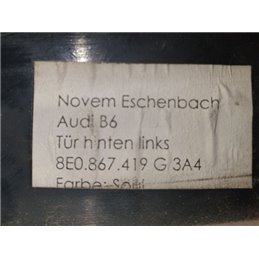 AUDI A4 (8E2, B6) Bal hátsó Ajtó Kárpit Díszléc