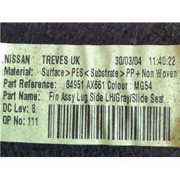 NISSAN MICRA III (K12) Csomagtér Kárpit