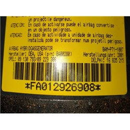 OPEL CORSA C (F08, F68) Kormánylégzsák