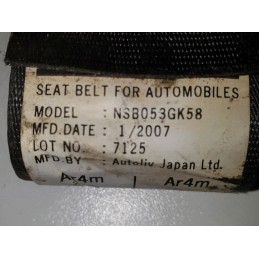 HONDA ACCORD VII (CL) Hátsó középső Biztonsági Öv