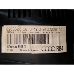 AUDI A4 (8E2, B6) Kilométeróra