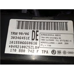 VW TOURAN (1T1, 1T2) Jobb Függönylégzsák és Oldallégzsák