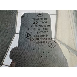 MERCEDES-BENZ M-CLASS (W163) Jobb hátsó Fixüveg (Ajtóban)