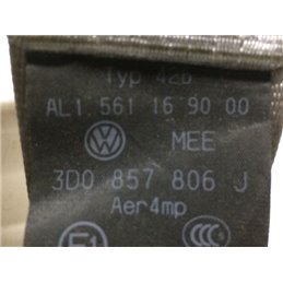 VW PHAETON (3D_) Jobb hátsó Biztonsági Öv