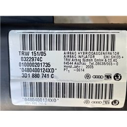 VW PHAETON (3D_) Bal Függönylégzsák és Oldallégzsák