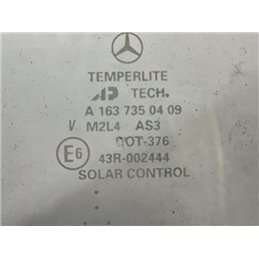 MERCEDES-BENZ M-CLASS (W163) Jobb hátsó Fixüveg (Ajtóban)