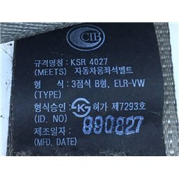 HYUNDAI ATOS (MX) Jobb első Biztonsági Öv