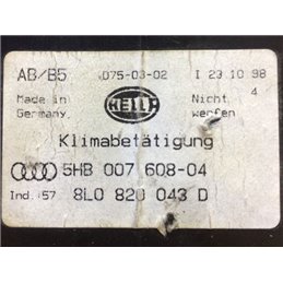 AUDI A3 (8L1) Fűtéskapcsoló (digit klímás)
