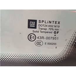 OPEL ZAFIRA B Bal A Oszlop Oldalablak Üveg