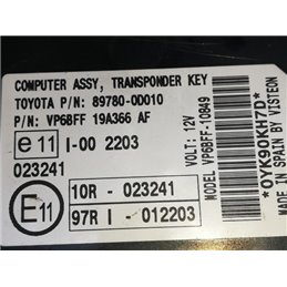 TOYOTA YARIS (SCP9_, NSP9_, KSP9_, NCP9_, ZSP9_) Komfort Elektronika