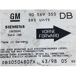 OPEL VECTRA B (36_) Légzsák Elektronika