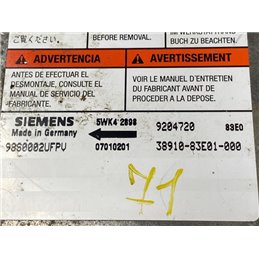 OPEL AGILA (A) (H00) Légzsák Elektronika