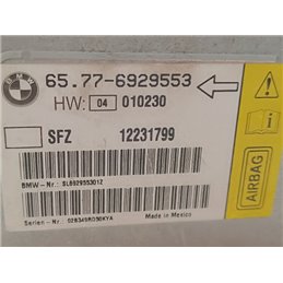 BMW 7 (E65, E66, E67) Légzsák Elektronika