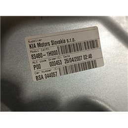 KIA CEED Ferdehátú (ED) Jobb hátsó Ablakemelő Szerkezet (Mechanikus)