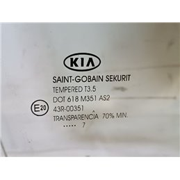 KIA CEED Ferdehátú (ED) Jobb első Ablak