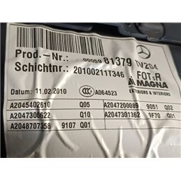 MERCEDES-BENZ C-CLASS (W204) Jobb hátsó Ajtó Kárpit