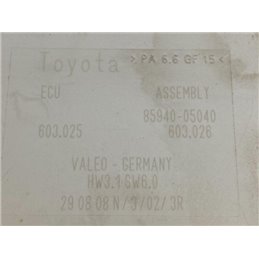 TOYOTA AVENSIS (T25_) Ablaktörlő Relé