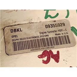 OPEL ZAFIRA A Motorvezérlő