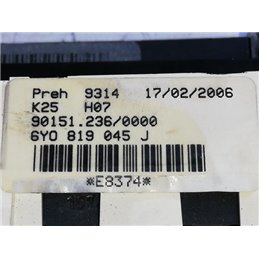 SKODA FABIA I Fűtéskapcsoló (Nem klímás)