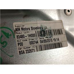 KIA CEED Jobb első Ablakemelő Szerkezet (Mechanikus)