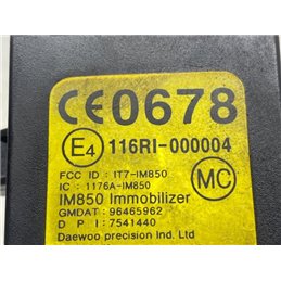 CHEVROLET SPARK Gyújtáskapcsoló