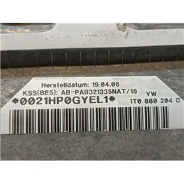 VW TOURAN Utasoldali Légzsák