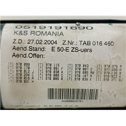 VW TOURAN Biztosítéktábla Utastér