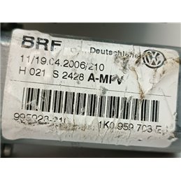 VW GOLF V Bal hátsó Ablakemelő Motor