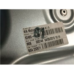 KIA CEED Jobb első Ablakemelő Szerkezet (Elektromos)