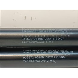 HONDA CR-V Gázrugós Kitámasztó Teleszkóp Pár Csomagtérajtó