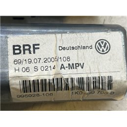 VW TOURAN Bal hátsó Ablakemelő Motor