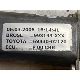 TOYOTA COROLLA Jobb hátsó Ablakemelő Motor