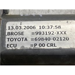 TOYOTA COROLLA Bal hátsó Ablakemelő Motor