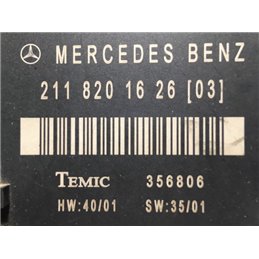 MERCEDES-BENZ E-CLASS Jobb hátsó Ajtó Vezérlőegység