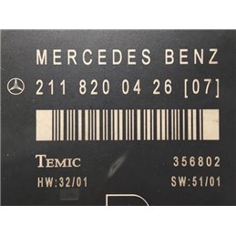 MERCEDES-BENZ E-CLASS Jobb első Ajtó Vezérlőegység