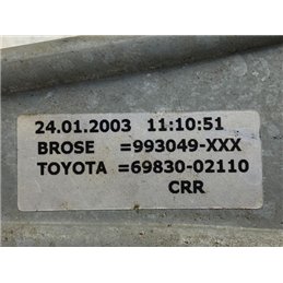 TOYOTA COROLLA Jobb hátsó Ablakemelő Szerkezet (Mechanikus)