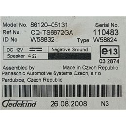 TOYOTA AVENSIS T25 Rádió / CD