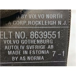 VOLVO V50 Bal hátsó Biztonsági Öv
