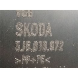 SKODA FABIA II Jobb hátsó Dobbetét (Kerékjárati, Műanyag)