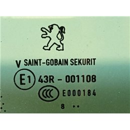 PEUGEOT 207 Bal C Oszlop Oldalablak Üveg