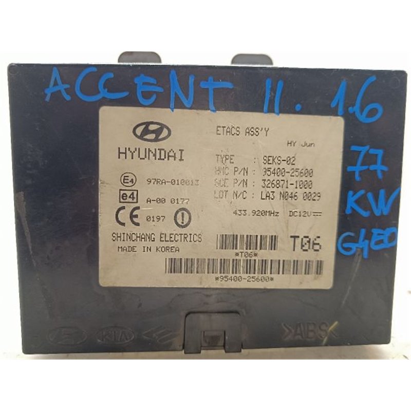 HYUNDAI ACCENT Komfort Elektronika