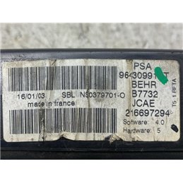 PEUGEOT 307 Fűtéskapcsoló (digit klímás)