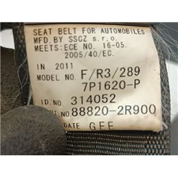 HYUNDAI I30 Jobb első Biztonsági Öv