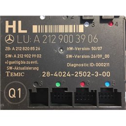MERCEDES-BENZ E-CLASS Bal hátsó Ajtó Vezérlőegység