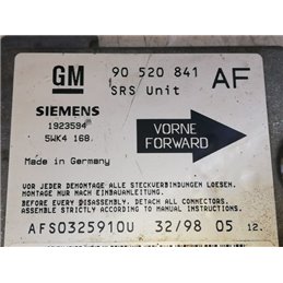 OPEL ASTRA G Légzsák Elektronika